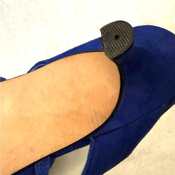 Vintage VIA SPIGA; 80s cobalt blue sling back kitten heels - Picture 6 of 6